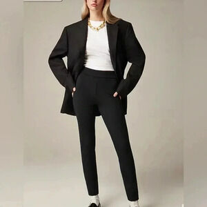 Women’s J.Crew Pixie Pants Size 2R Black With Back Zipper EUC